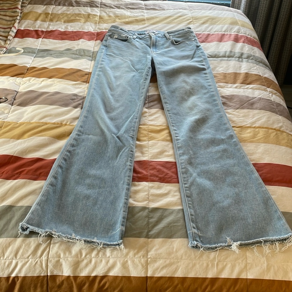 Paige High Rise Laurel Canyon Jeans, light wash size 27
